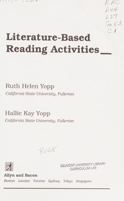 Cover of Literature-based reading activities by Ruth Helen Yopp