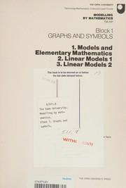 Front cover of Graphs and symbols by Open University. Modelling by Mathematics Course Team