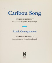 Front cover of Caribou song by Tomson Highway