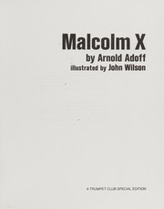 Cover of Malcolm X by Arnold Adoff