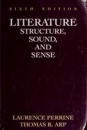 Front cover of Literature--Structure, Sound, and Sense--Sixth Edition by Laurnce Perrine