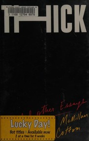 Cover of Thick and Other Essays by Tressie McMillan Cottom