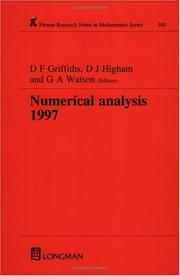 Front cover of Numerical analysis 1997 by Dundee Biennial Conference on Numerical Analysis (17th 1997)