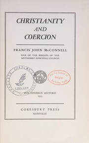 Front cover of Christianity and coercion by Francis John McConnell