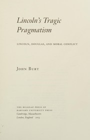 Front cover of Lincoln's tragic pragmatism by Burt, John