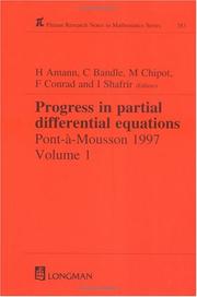 Cover of Progress in partial differential equations by H. Amann