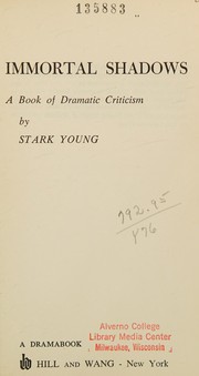 Cover of Immortal shadows by Young, Stark
