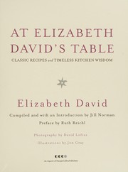 Cover of At Elizabeth David's table by Elizabeth David