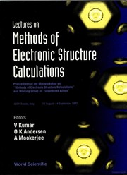 Front cover of Lectures on Methods of electronic structure calculations by Miniworkshop on "Methods of Electronic Structure Calculations" (1992 ICTP, Trieste, Italy)