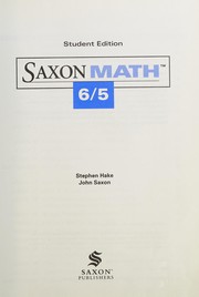Front cover of Math 6/5 Second Edition Teacher's Manual, Volume 2 (Saxon Math 6/5) by Saxon Pub.