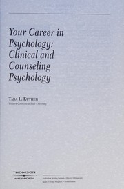 Cover of Your career in psychology by Tara L Kuther