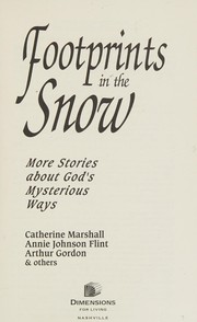 Front cover of Footprints in the Snow by Catherine Marshall
