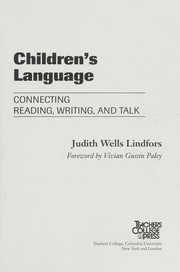 Cover of Children's language by Judith Wells Lindfors