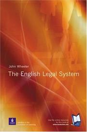 Front cover of English Legal System by John Wheeler