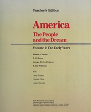 Front cover of America, the people and the dream by Robert A. Divine