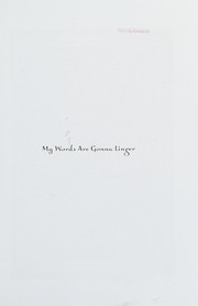 Cover of My words are gonna linger by Paula S. Yost