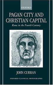 Front cover of Pagan City and Christian Capital by John R. Curran