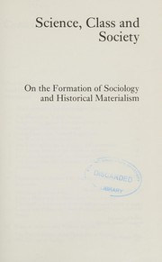 Cover of Science, class and society by Göran Therborn