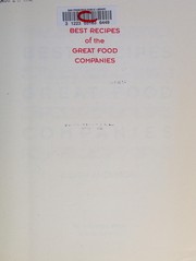 Front cover of Best recipes of the great food companies by Unknown
