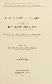 Cover of The prison chaplain by Walter Lowe Clay
