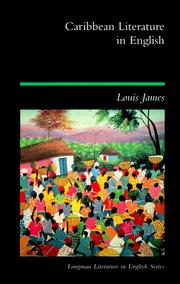 Front cover of Caribbean literature in English by James, Louis Dr.