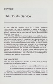 Front cover of Toward the courts service by Ireland. Working Group on a Courts Commission.