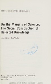 Front cover of On the margins of science by Roy Wallis
