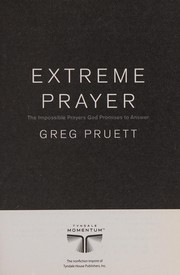 Cover of Extreme prayer by Greg Pruett