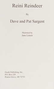 Cover of Reini Reindeer by Dave Sargent
