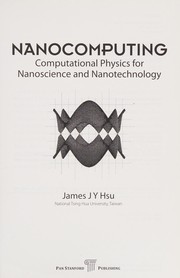 Cover of Nanocomputing by Jang-Yu Hsu
