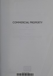 Front cover of Commercial property 2014 by Anne Rodell