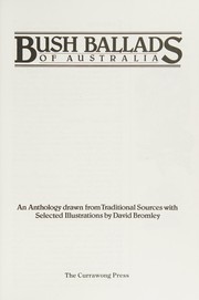 Front cover of Bush ballads of Australia by David Bromley