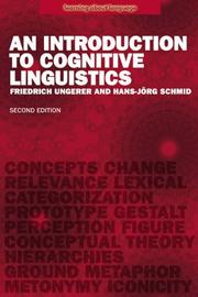 Front cover of An introduction to cognitive linguistics by Friedrich Ungerer
