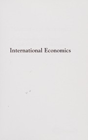 Front cover of International Economics by Paul Torelli