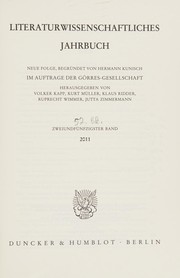Cover of Literaturwissenschaftliches Jahrbuch by Volker Kapp