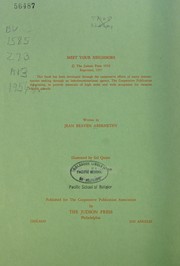 Front cover of Meet your neighbors by Jean Beaven Abernethy
