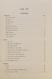 Cover of Go ye by Margaret S. Ward