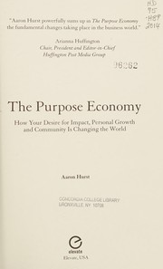 Cover of Purpose Economy by Aaron Hurst