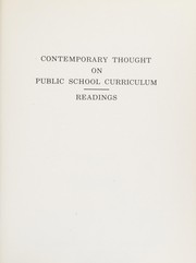 Front cover of Contemporary thought on public school curriculum by Edmund C. Short