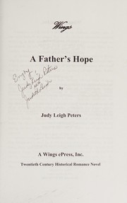 Front cover of A Father's Hope by Judy Leigh Peters
