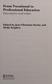 Front cover of From Vocational to Professional Education by Jens-Christian Smeby