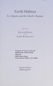 Cover of Earth habitat by Dieter T. Hessel