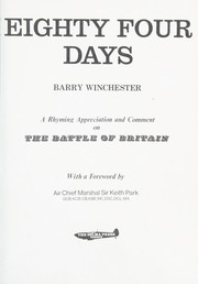 Cover of Eighty four days by Barry Winchester