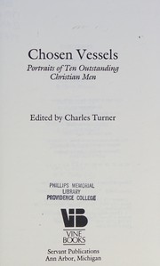 Cover of Chosen vessels by Turner, Charles