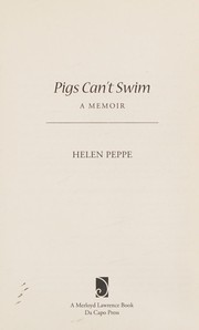 Front cover of Pigs can't swim by Helen Peppe