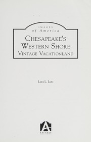 Front cover of Chesapeake's Western Shore by Lara L. Lutz