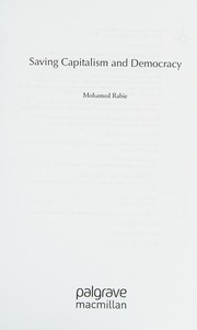 Cover of Saving capitalism and democracy by Muḥammad Rabīʻ