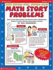 Cover of 200 Super - Fun, Super - Fast Math Story Problems by Dan Greenberg