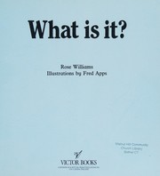 Cover of What Is It? by Rose Williams