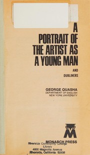 Front cover of James Joyce's a Portrait of the Artist As a Young Man by G. Quasha